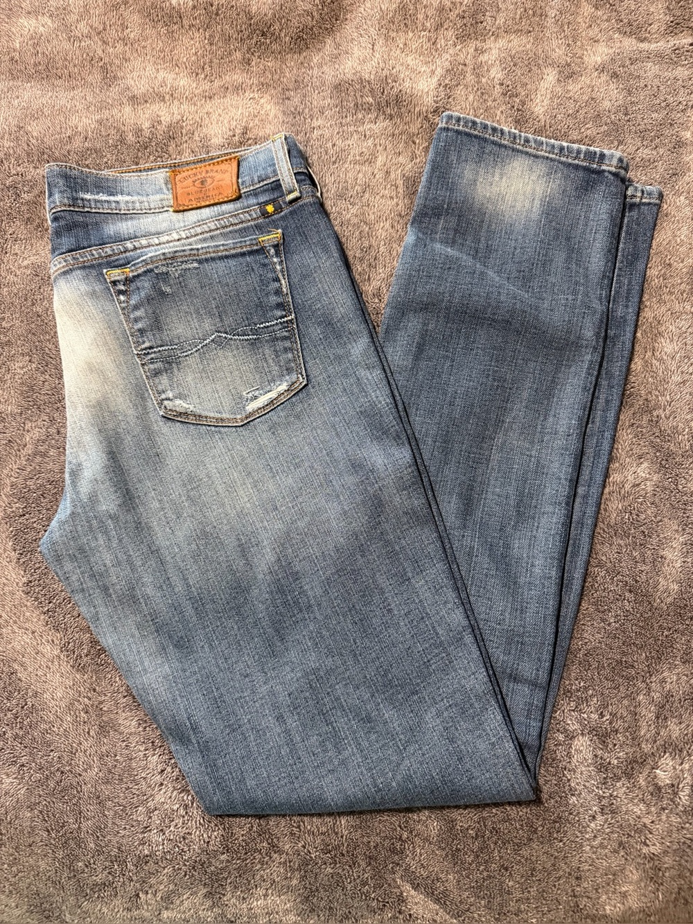 Classic Lucky Brand Zoe Skinny Women's Blue Denim Jeans Straight Leg 10/30